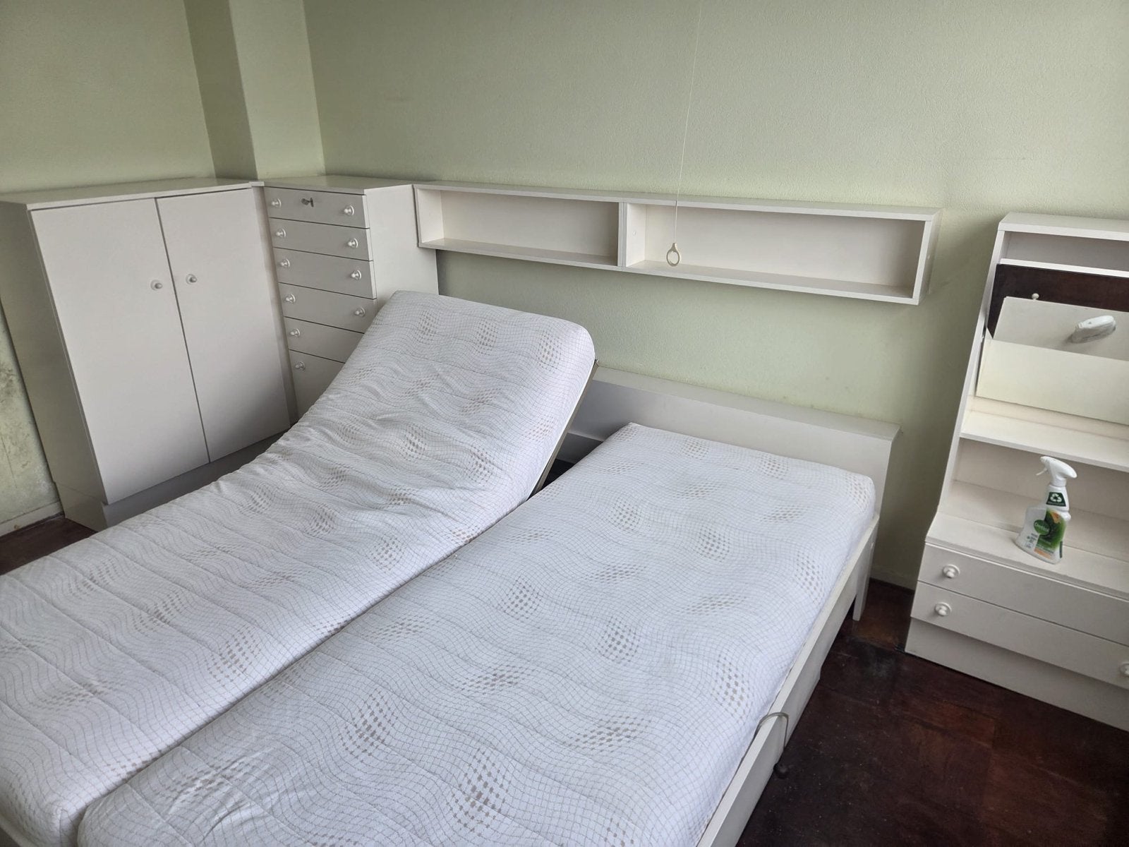 Complete slaapkamer set: Auping bedden, kasten en meer, Ophalen, Gebruikt, Tweepersoons