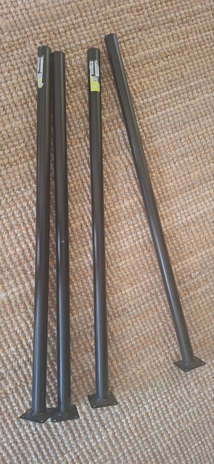 Nette zwarte Tarrox tafelpoten (ijzer) 80cm hoog, Ophalen of Verzenden