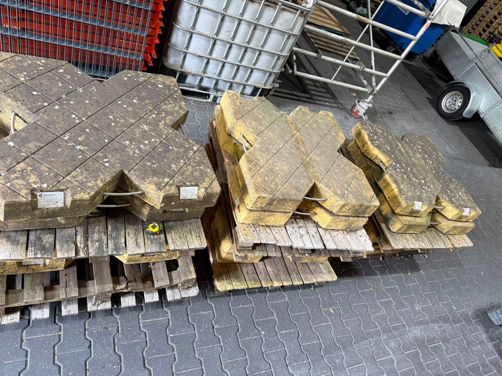 Bibo blocktegels 20st, Tuin en Terras, Haardhout, Minder dan 3 m³, Ophalen