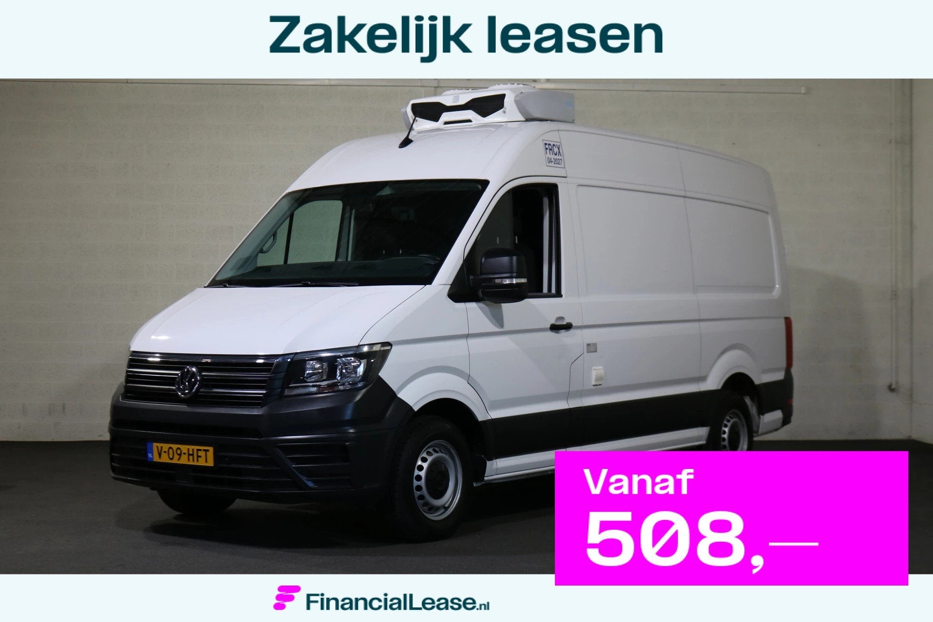 Volkswagen Crafter 2.0 TDI L3 H3 Koelwagen Vrieswagen -20 Gr, Voorwielaandrijving, Stof, Gebruikt, 4 cilinders