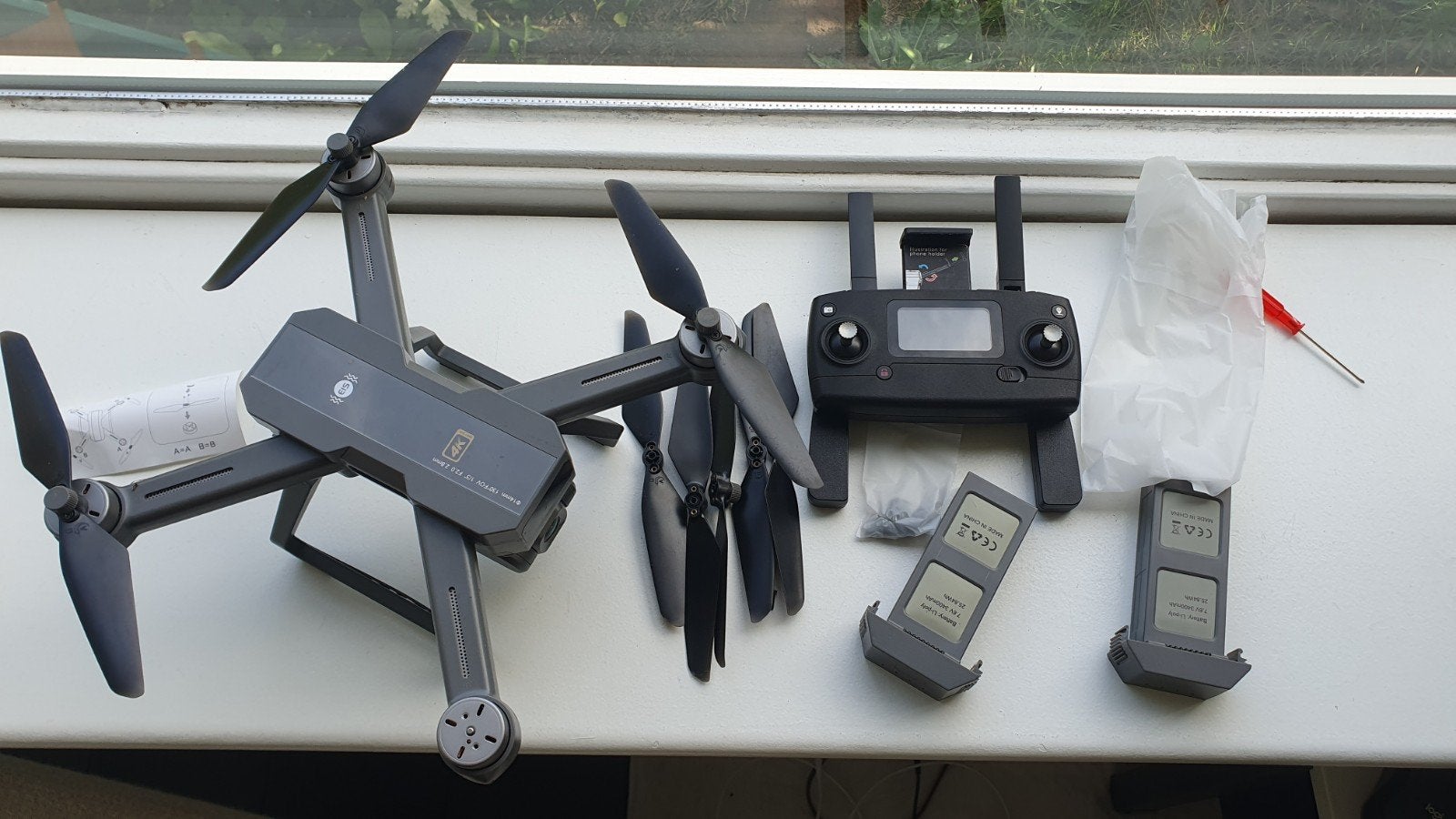 Bugs 20EIS Drone met 4K Camera en Extra Accu's, Audio, Tv en Foto, Drones, 250 tot 900 gram, Cameradrone, Overige merken, Ophalen of Verzenden