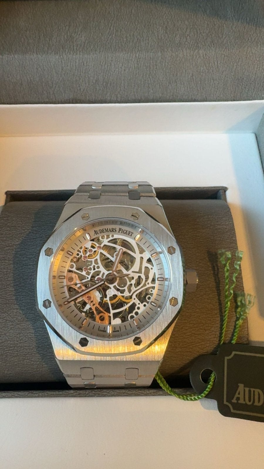Audemars Piguet Royal Oak Skeleton Horloge, Sieraden, Tassen en Uiterlijk, Staal, Staal, Verzenden, Polshorloge