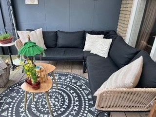 Leuke loungebank hoekbank, Ophalen, Gebruikt, Metaal