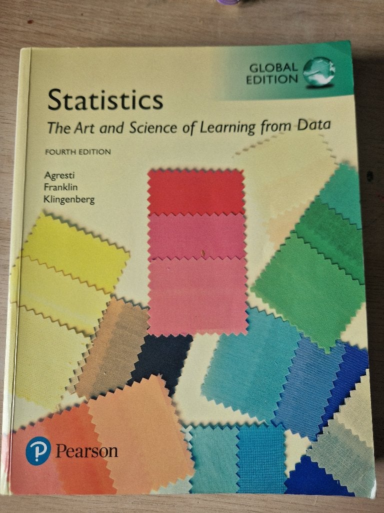 Statistics: The Art and Science of Learning from Data (4e), Agresti, Franklin, Klingenberg, Ophalen of Verzenden, Beta, WO