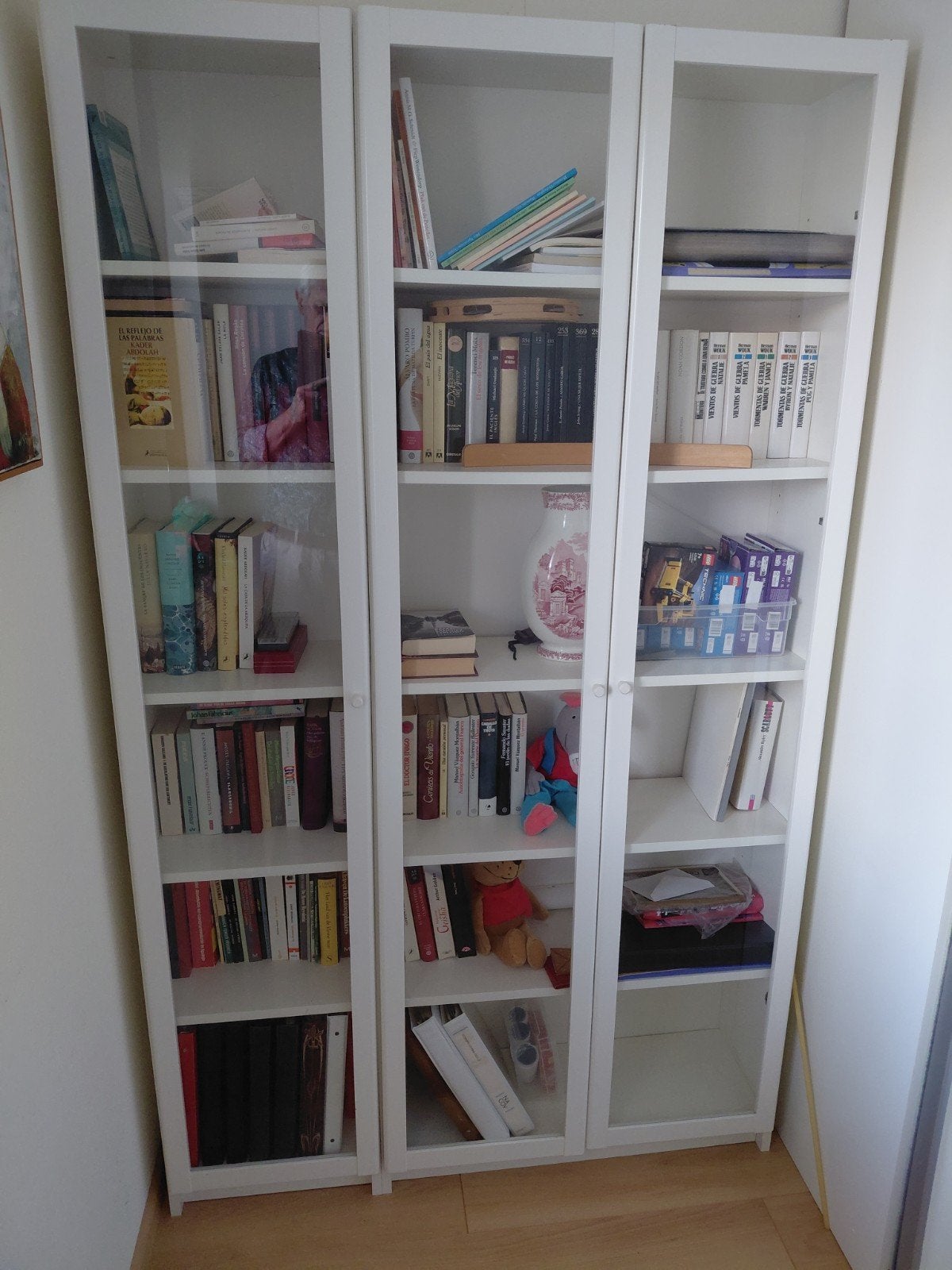 Zgan boekenkast vitrinekast ikea Billy, Huis en Inrichting, Kasten | Boekenkasten, Ophalen, Zo goed als nieuw