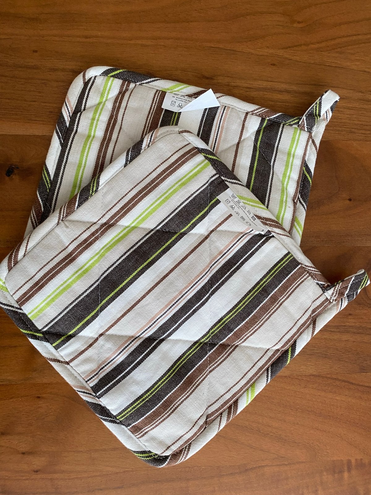 Set van 2 gestreepte pannenlappen, Overige typen, IKEA, Nieuw, Ophalen of Verzenden