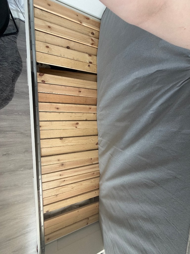 Ikea Brimnes uitschuifbed met lades -, Huis en Inrichting, Slaapkamer | Bedden, Ophalen, Wit, Tweepersoons, 80 cm