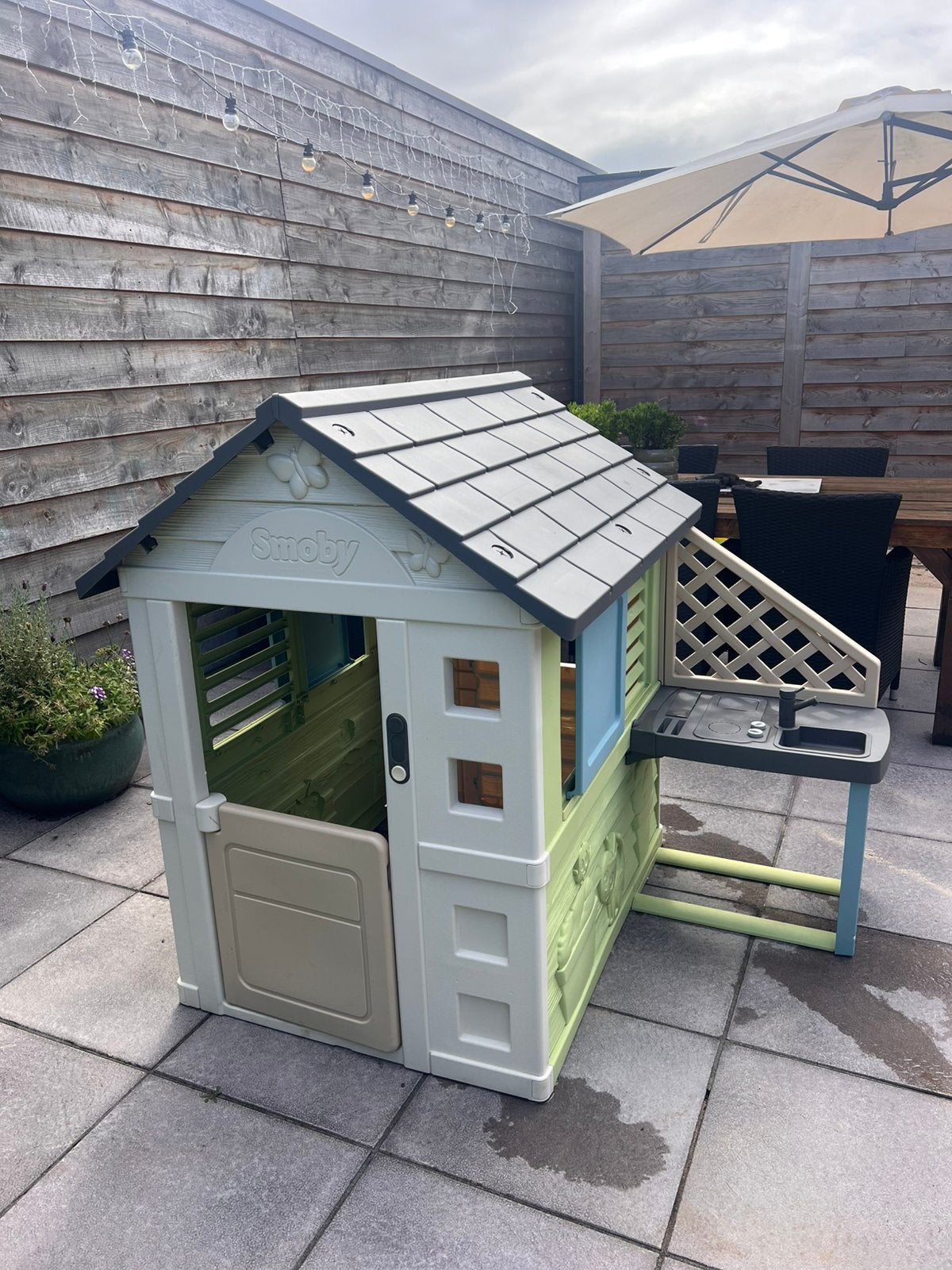 Smoby speelhuis met keuken, Ophalen, Zo goed als nieuw, Kunststof