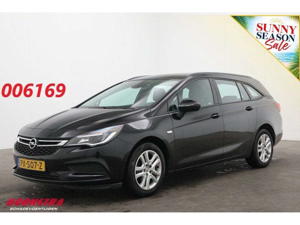 Opel Astra Sports Tourer 1.0 Online Edition Navi Airco Cruis, Voorwielaandrijving, Stof, Gebruikt, Euro 6