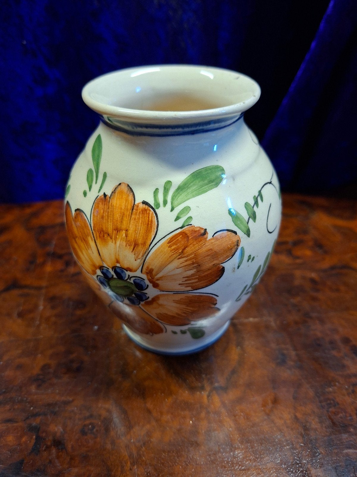 Vintage Tiko Gouda vaasje - Handbeschilderd, Antiek en Kunst, Ophalen of Verzenden