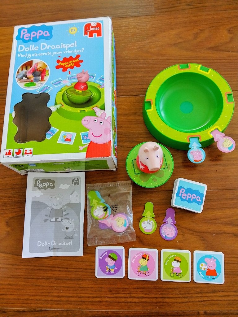 HEEL VEEL PLEZIER MET PEPPA BIG'S DOLLE DRAAISPEL !!, Ophalen of Verzenden, Gebruikt, Jongen of Meisje