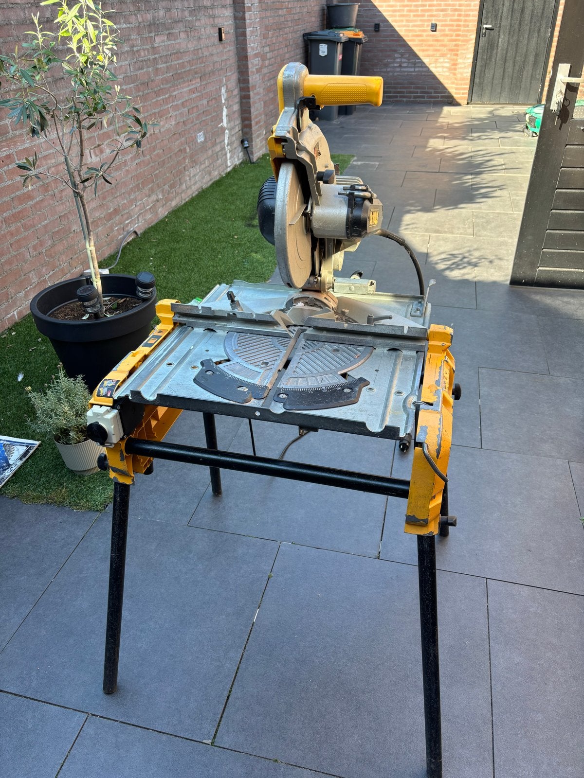 DeWALT DW743N-QS combinatiezaag, Ophalen, Gebruikt, 70 mm of meer, Afkortzaag