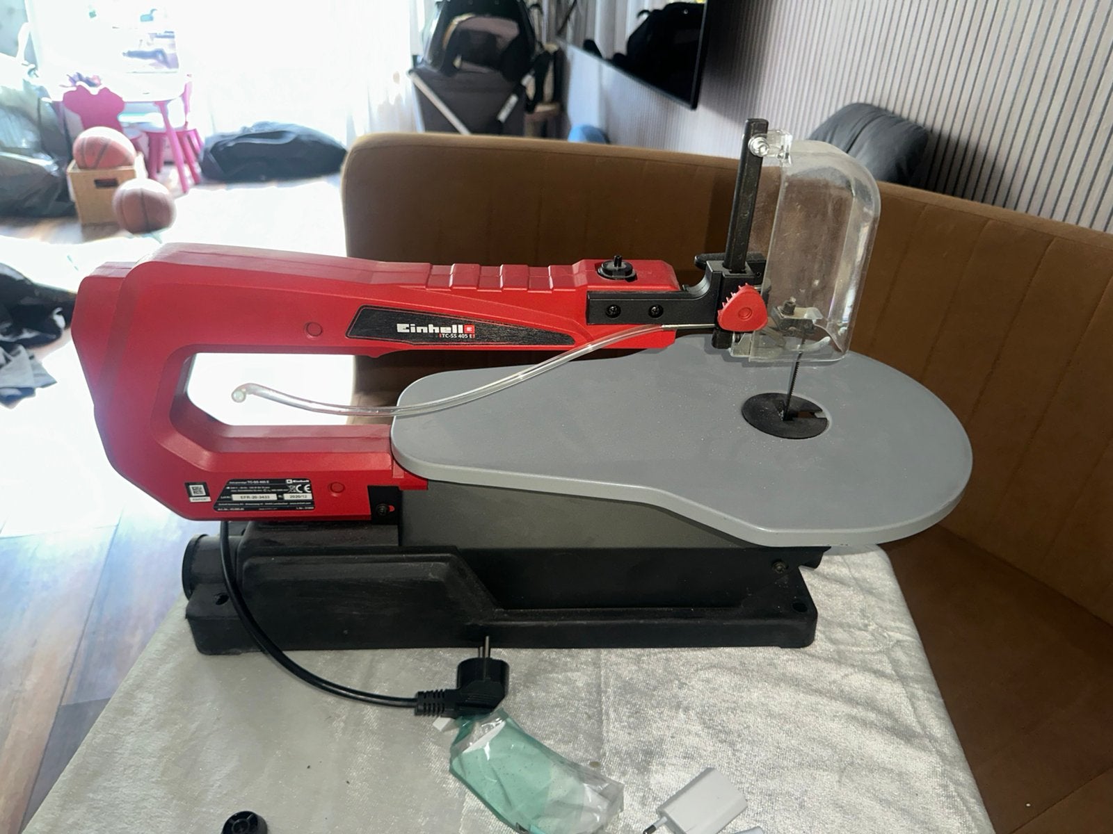 Einhell TH-SS 411 E Figuurzaagmachine, Doe-het-zelf en Verbouw, Gereedschap | Zaagmachines, Zo goed als nieuw, Figuurzaag, Minder dan 600 watt