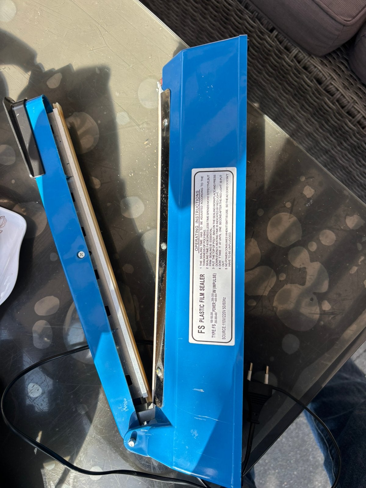 Impulse Sealer / Plastic Folie Sealer - FS-200, Ophalen of Verzenden, Zo goed als nieuw, Overige typen