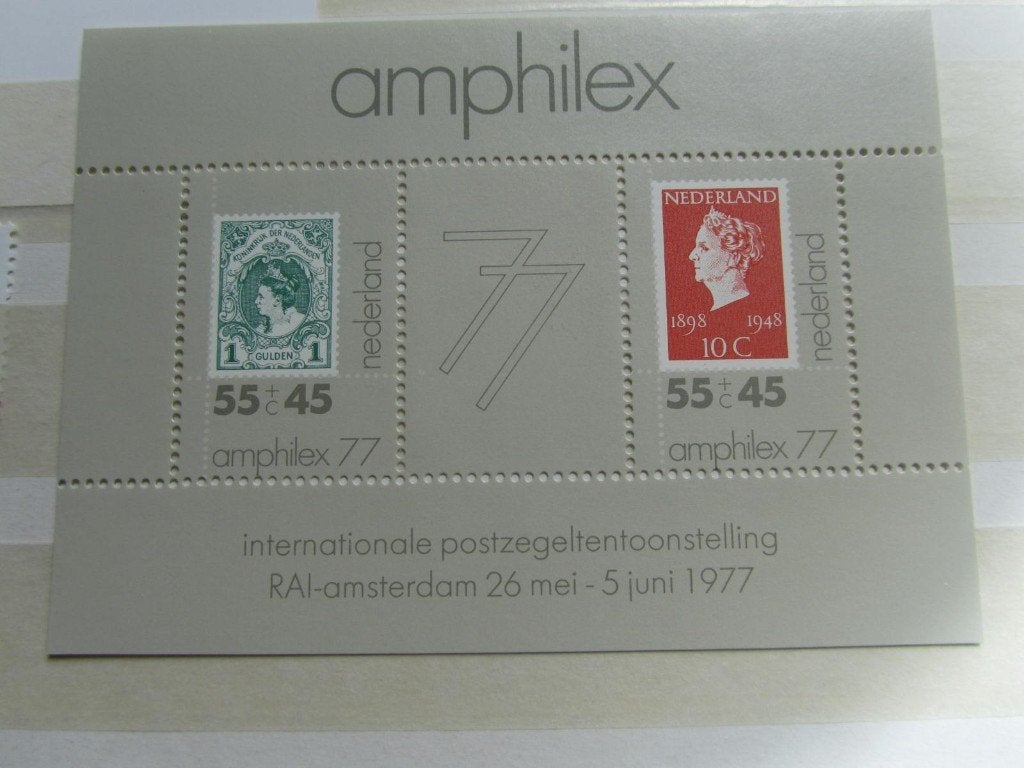 postzegelvel  AMPHILEX 77, Postzegels en Munten, Postzegels | Nederland, Ophalen of Verzenden, Na 1940, Postfris