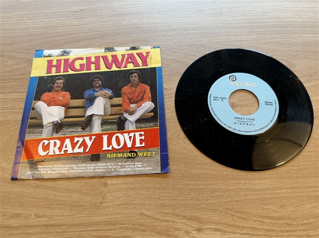 Highway - Crazy Love, Ophalen of Verzenden, Zo goed als nieuw, Pop