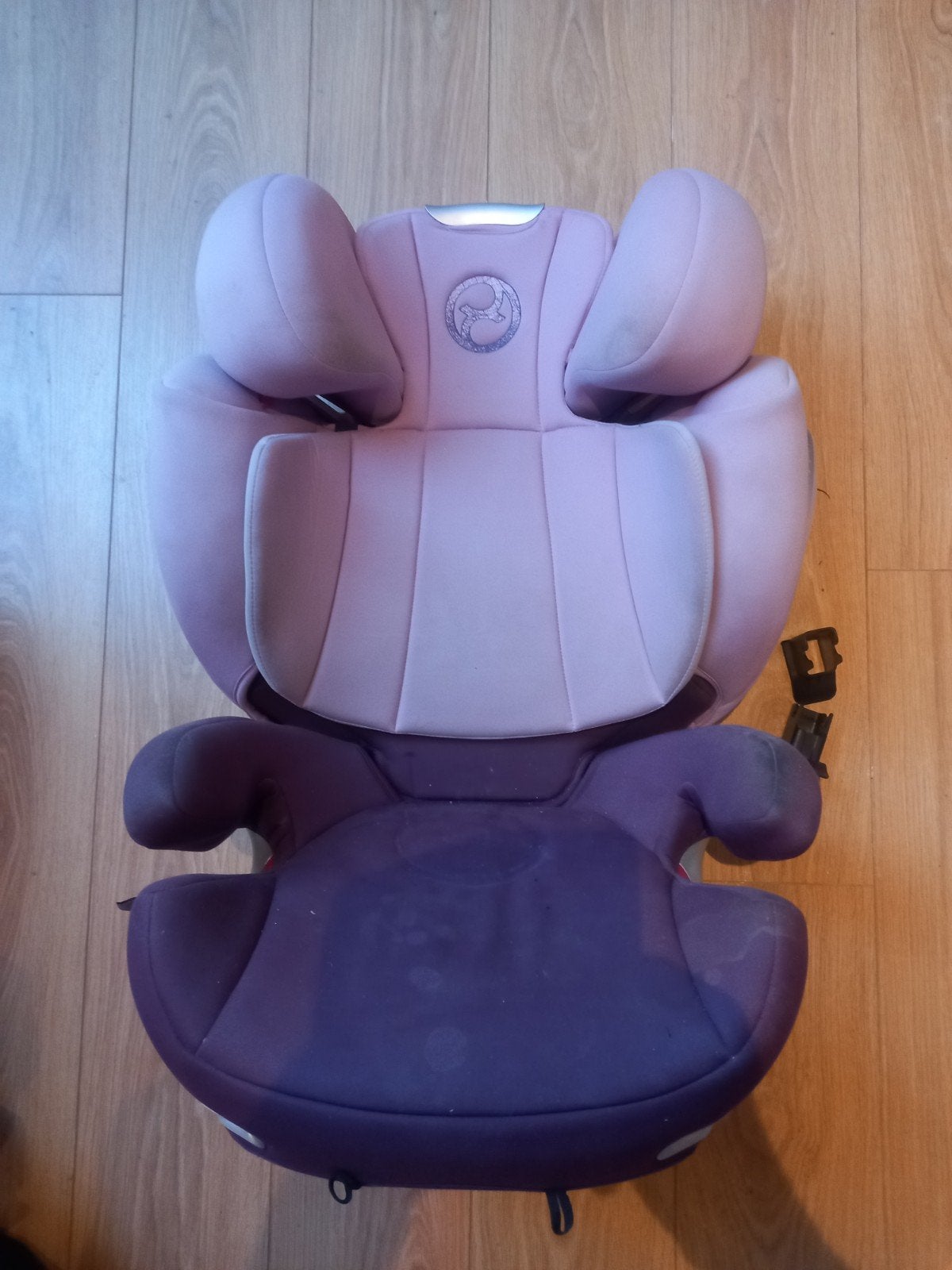 Cybex Solution Q2-Fix autostoel - Roze/Paars, Overige merken, Autogordel of Isofix, Gebruikt, 15 t/m 36 kg