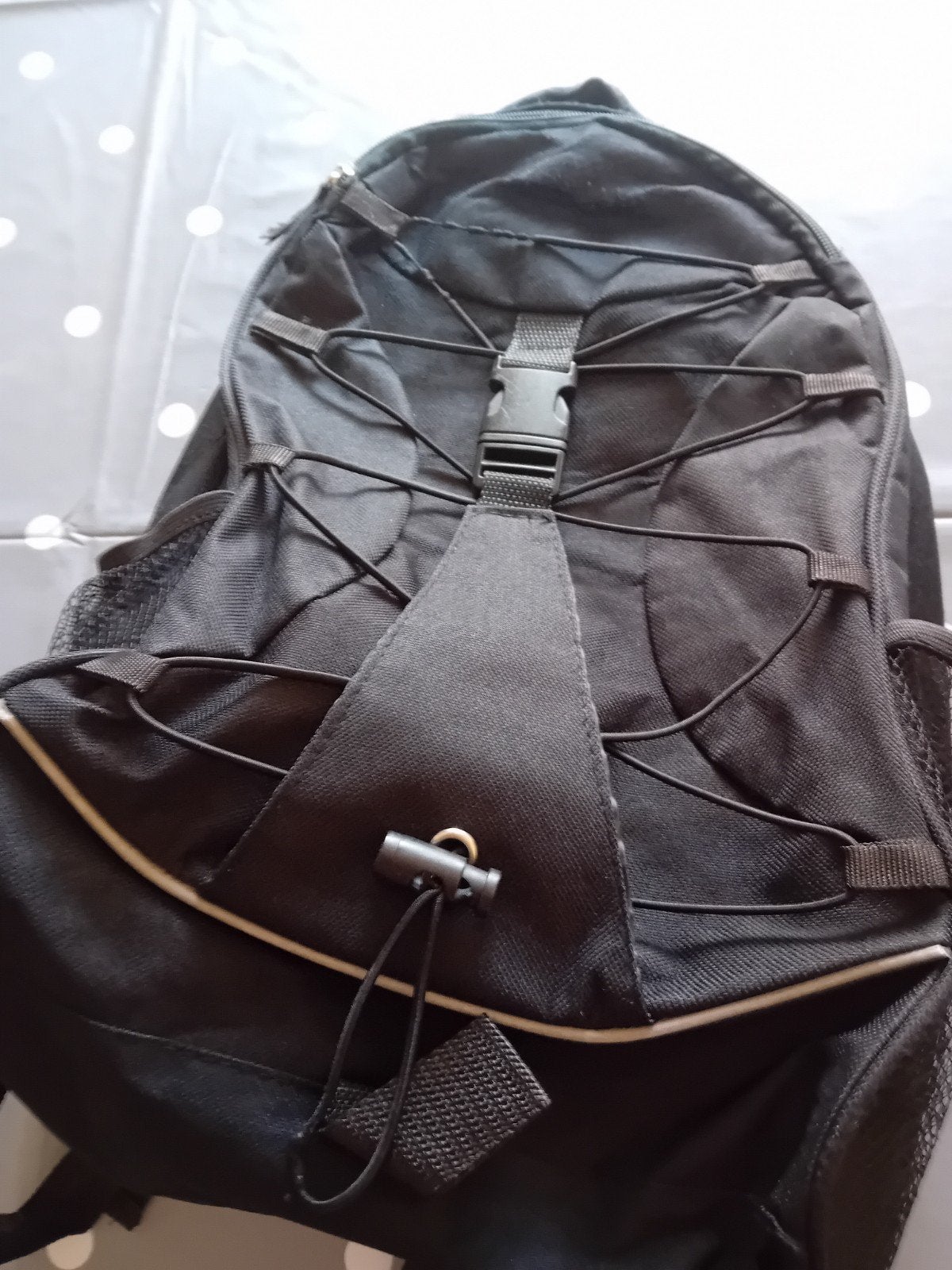 Zwarte sporttas / rugzak te koop, Gebruikt, 25 tot 40 cm, Ophalen of Verzenden, Overige merken