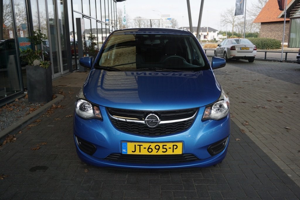 Opel KARL 1.0 ecoFLEX Edition Automaat | Airco | Cruise Cont, Auto's, Stof, Gebruikt, Euro 6, Blauw
