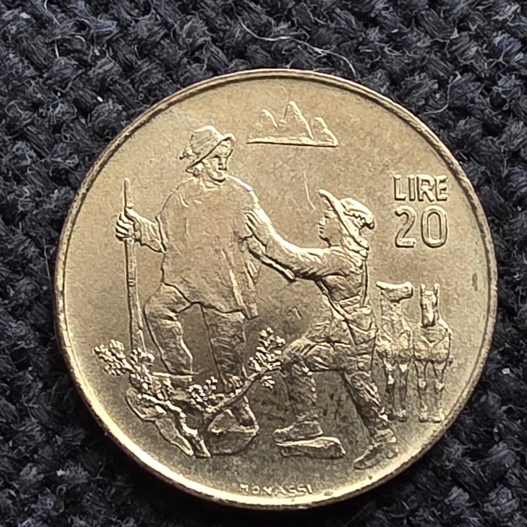 San Marino 20 lire 1972 munt, Ophalen of Verzenden