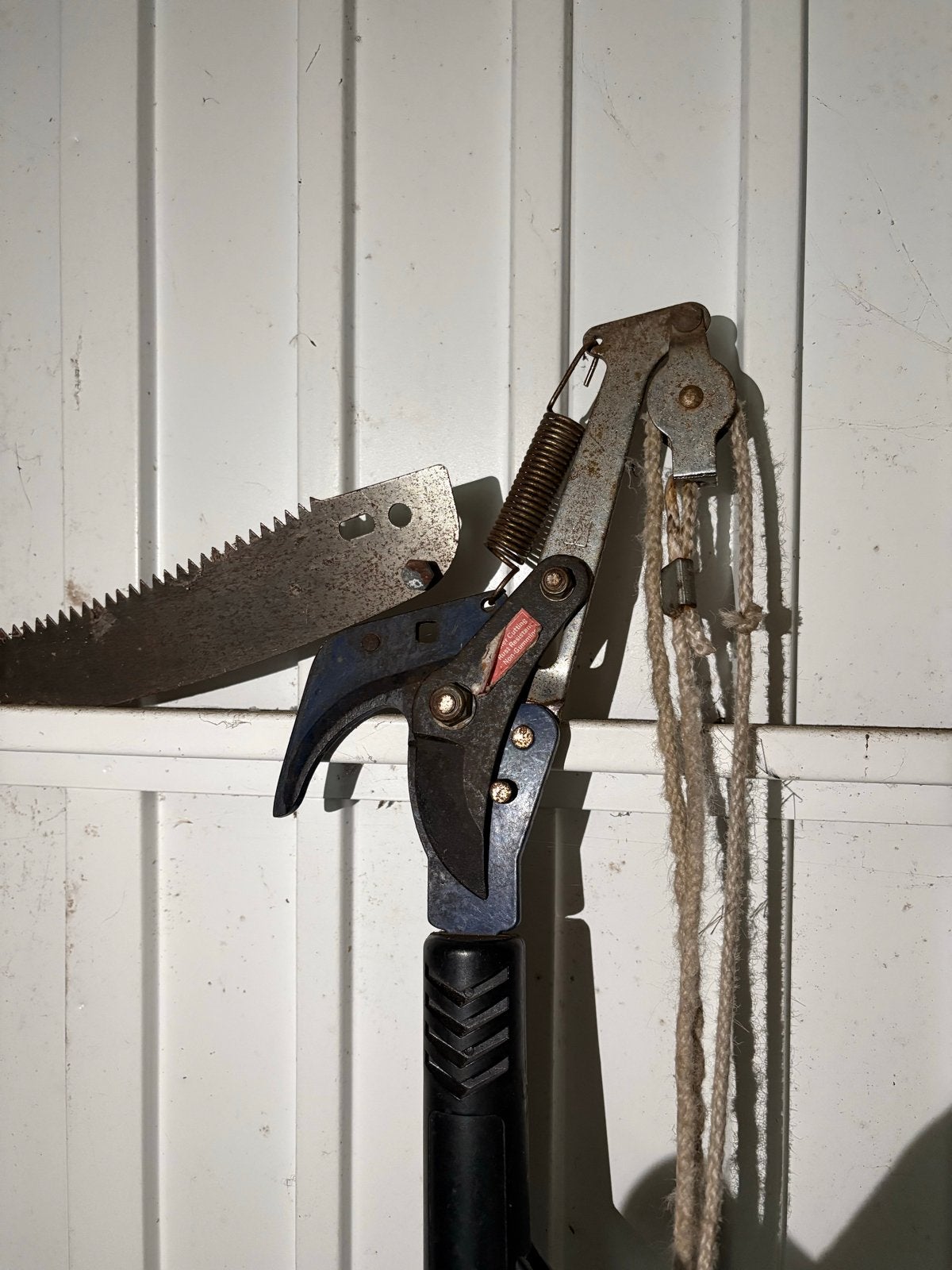 Takkenschaar op telescoop steel met zaagfunctie, Ophalen, Gebruikt, 30 t/m 39 mm