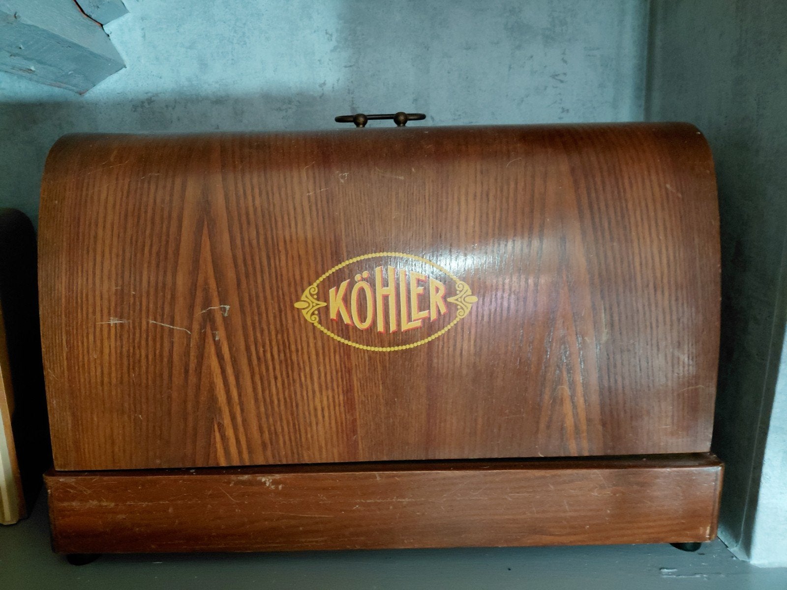 Vintage Köhler Naaimachine met Houten Koffer, Ophalen of Verzenden