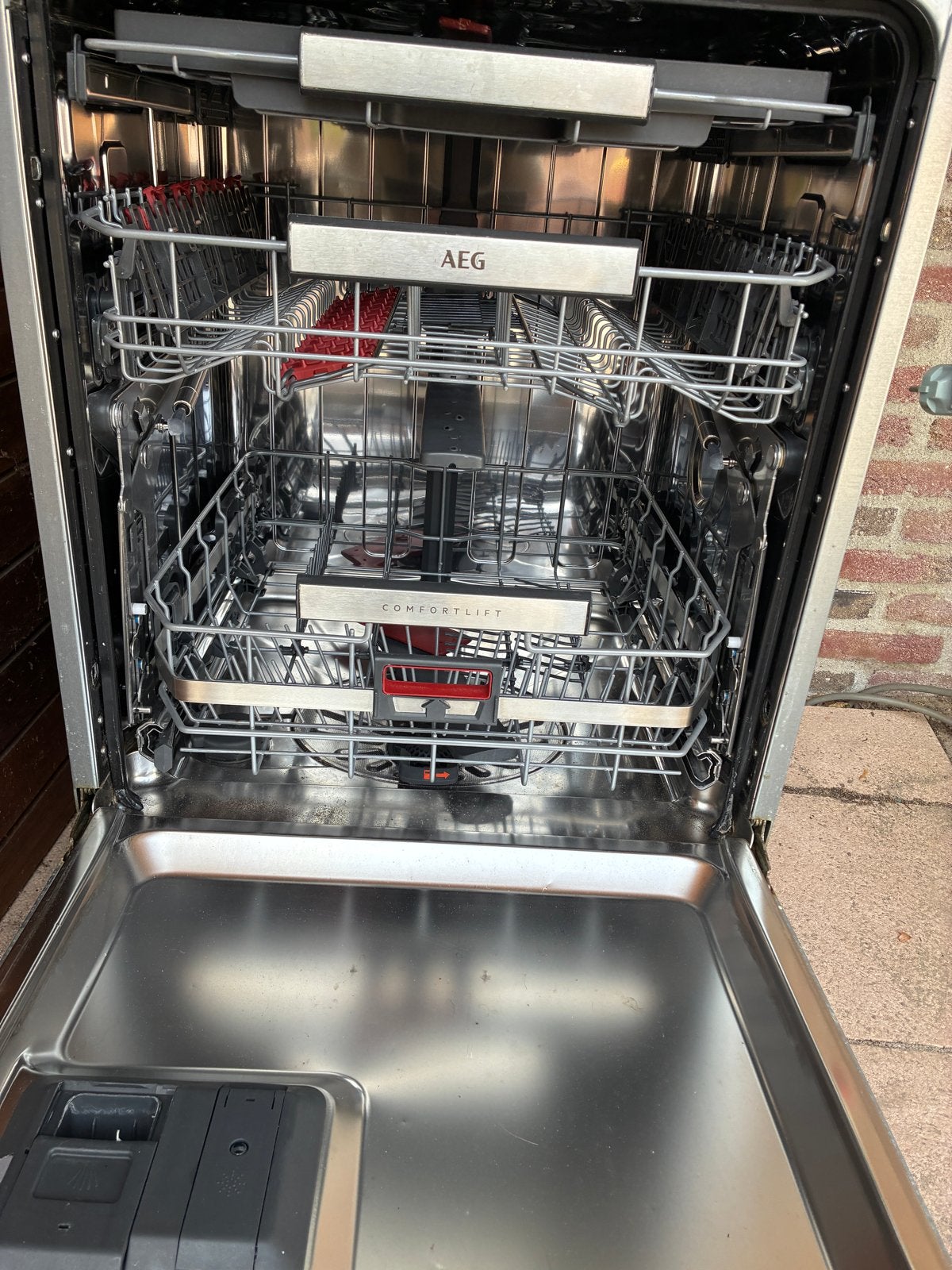 AEG Vaatwasser - Inbouw - ComfortLift, Ophalen, Gebruikt, 60 cm of meer, Eco programma