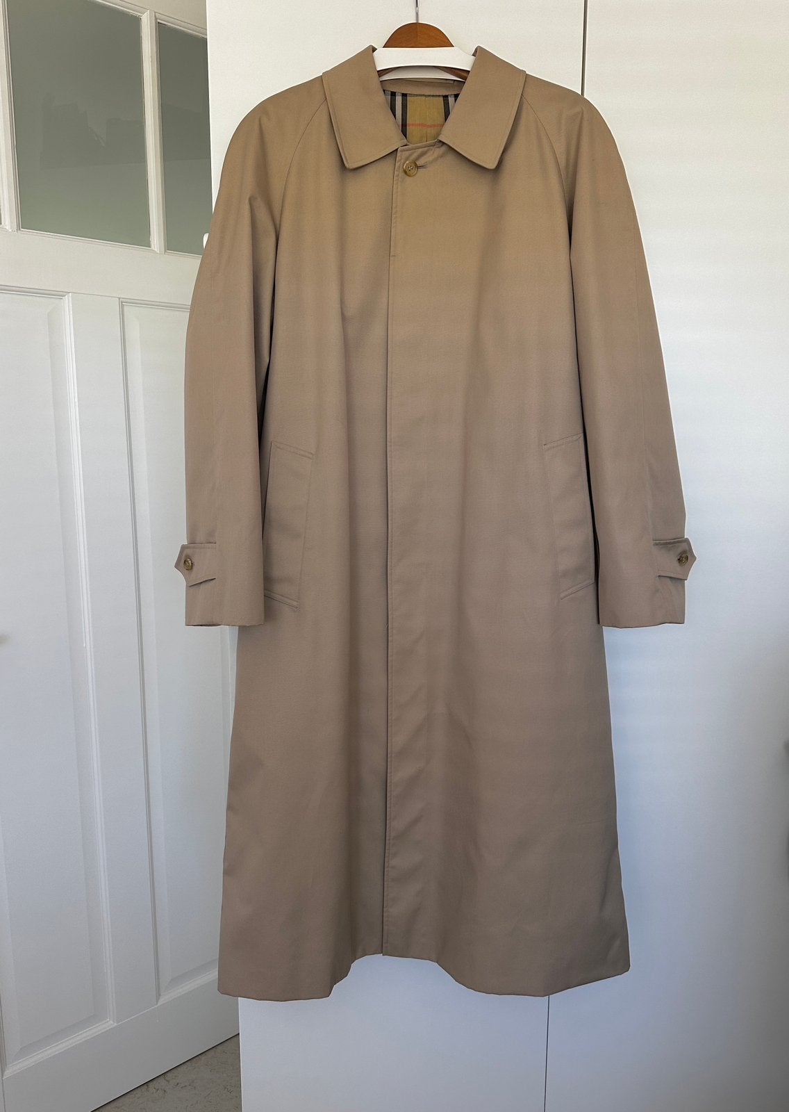 Burberrys - Burberry herenjas coat met raglan mouwen 48/50, Kleding | Heren, Ophalen of Verzenden, Zo goed als nieuw, Maat 48/50 (M)