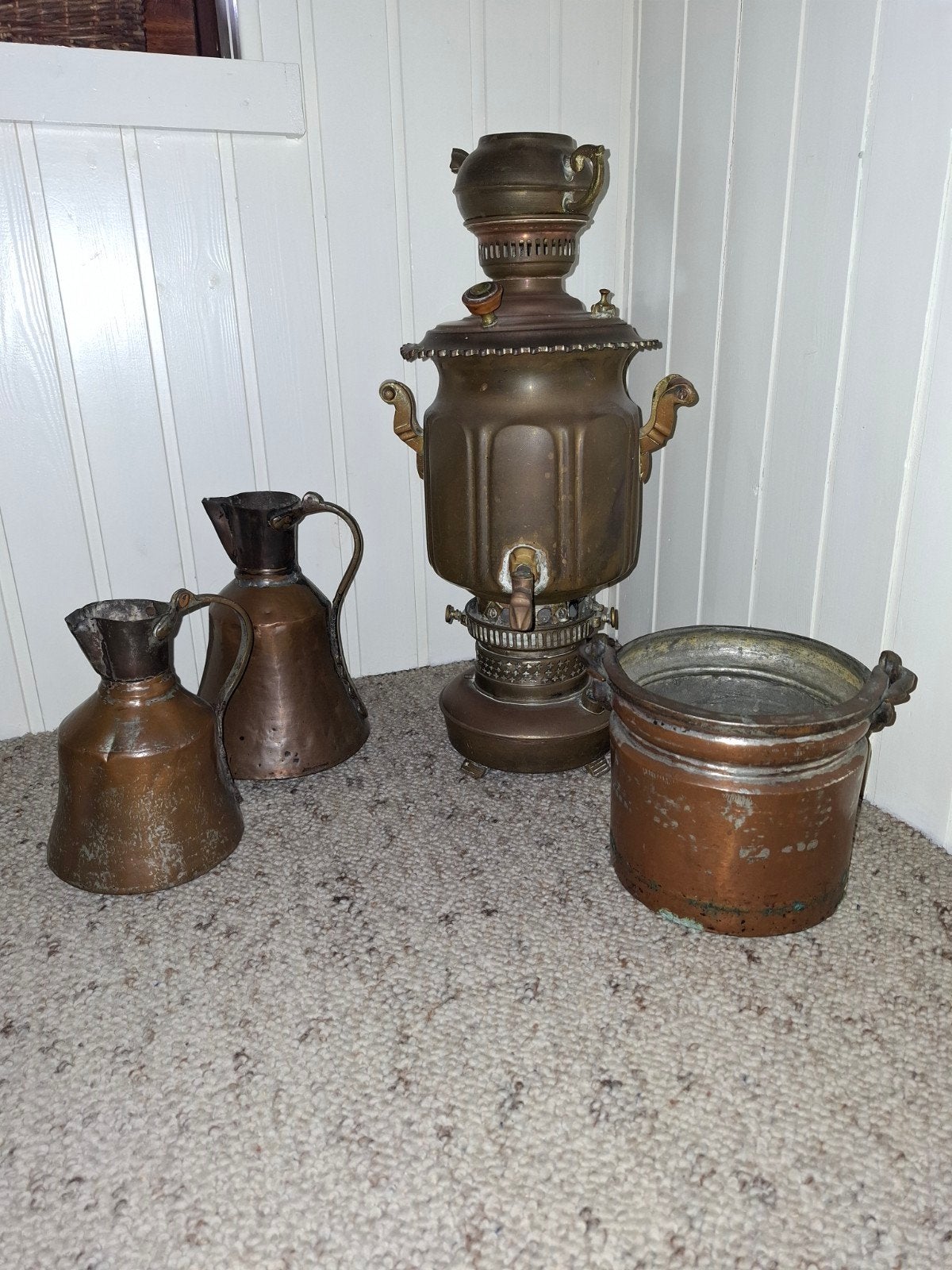 Antieke koperen en bronzen voorwerpen, Ophalen, Koper