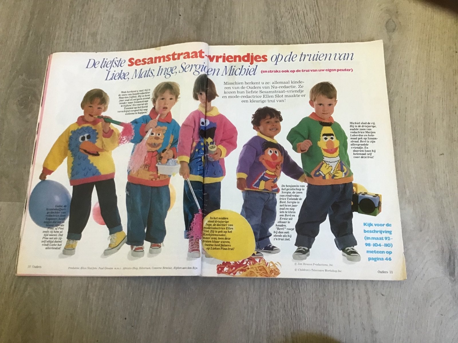 Sesamstraat truien patronen - Brei je eigen Elmo of Koekiemo, Overige merken, Kind, Ophalen of Verzenden, Overige typen