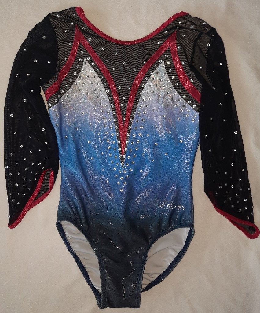 RC Leotards turnpakje ¾ mouw 152 (ASM), Meerkleurig, Ophalen of Verzenden, Zo goed als nieuw, Turnpak(je)