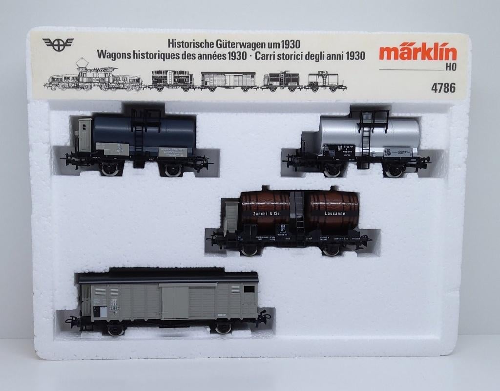 Märklin 4786 H0 SBB Set ‘Historische Güterwagen um 1930’, Hobby en Vrije tijd, Modeltreinen | H0, Zo goed als nieuw, Wagon, Wisselstroom