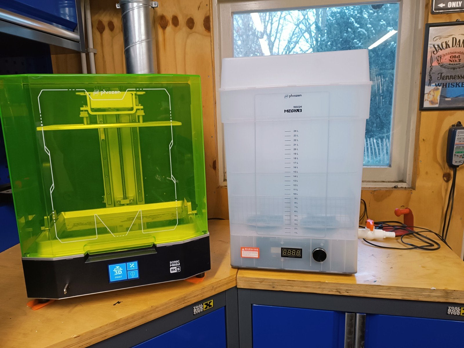 Phrozen Sonic Mega 8K S 3D-printer met Wash Mega S, Ophalen, Zo goed als nieuw, Resin/Hars