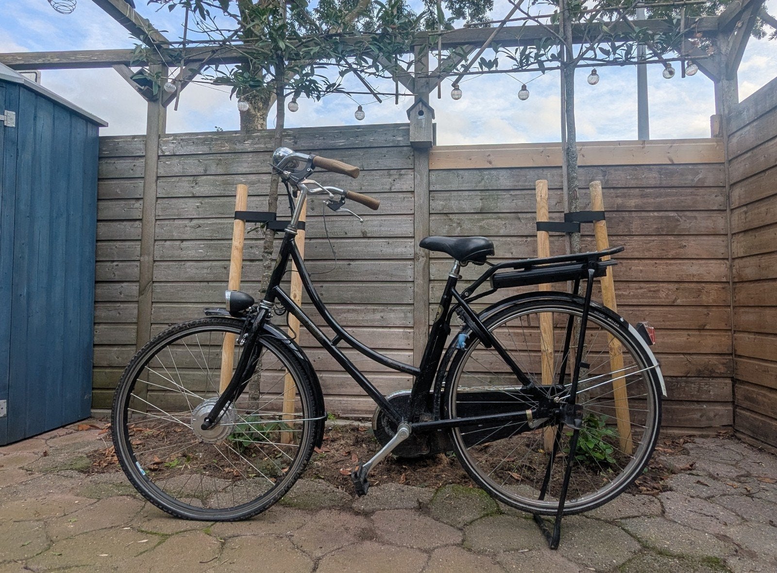 Kemp Starley E-bike omafiets met terugtraprem. Slechte accu, Ophalen, Terugtraprem, Gebruikt, Handrem