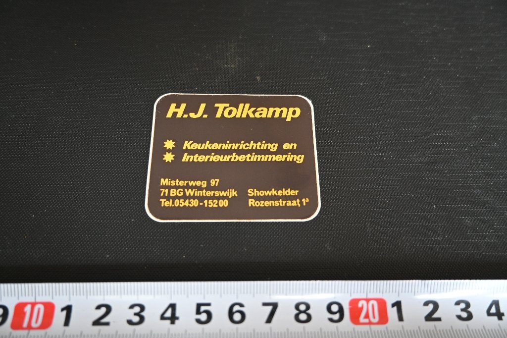 sticker Winterswijk H.J. TOLKAMP Keukeninrichting Misterweg, Ophalen, Zo goed als nieuw