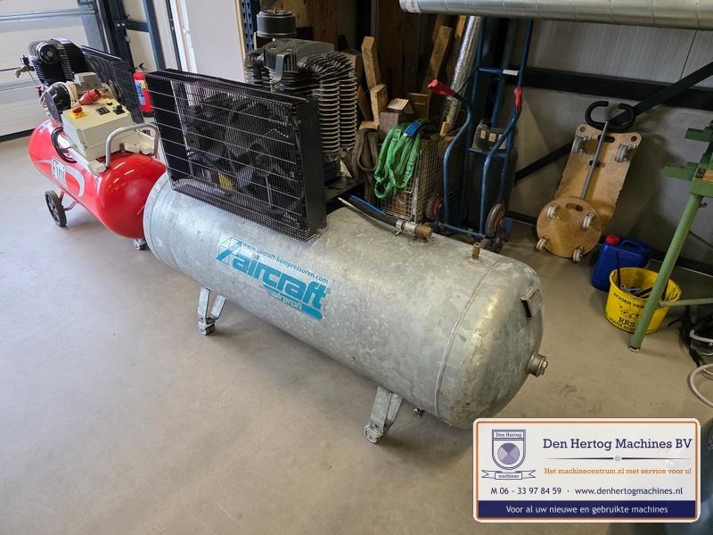 Zuiger compressor Aircraft 5,5kW tank 500 bj 2014 verrijden, Doe-het-zelf en Verbouw, Compressors, Ophalen, Gebruikt, 400 tot 800 liter/min