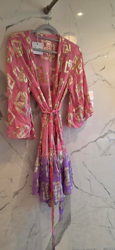 Ibiza kimono nieuw 1 maat, Kleding | Dames, Blouses en Tunieken, Ophalen of Verzenden, Nieuw, Maat 38/40 (M), Roze