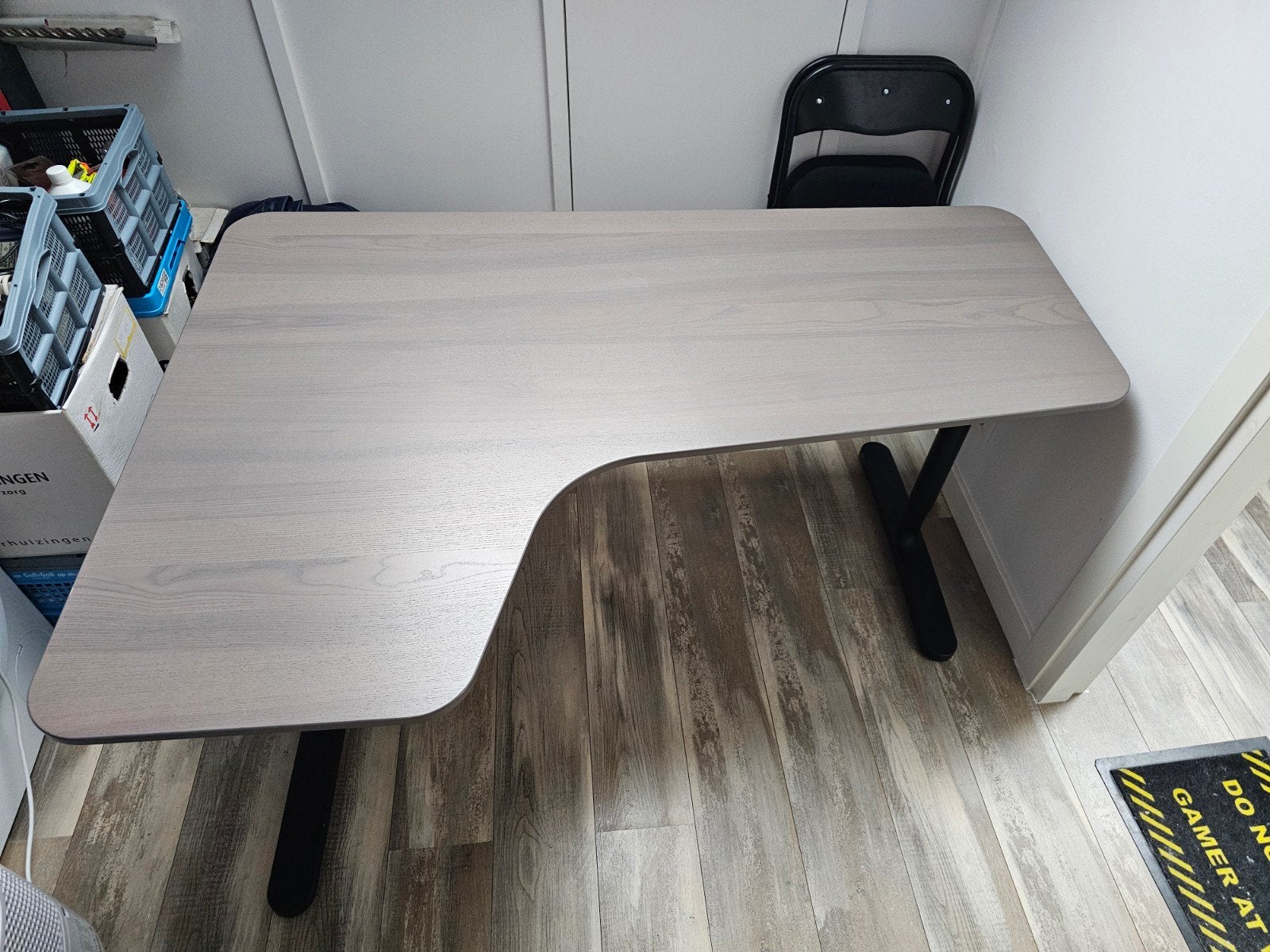 IKEA Bekant hoekbureau 160x110cm, Huis en Inrichting, Ophalen, 160 cm, Spaanplaat of MDF, Hoekbureau