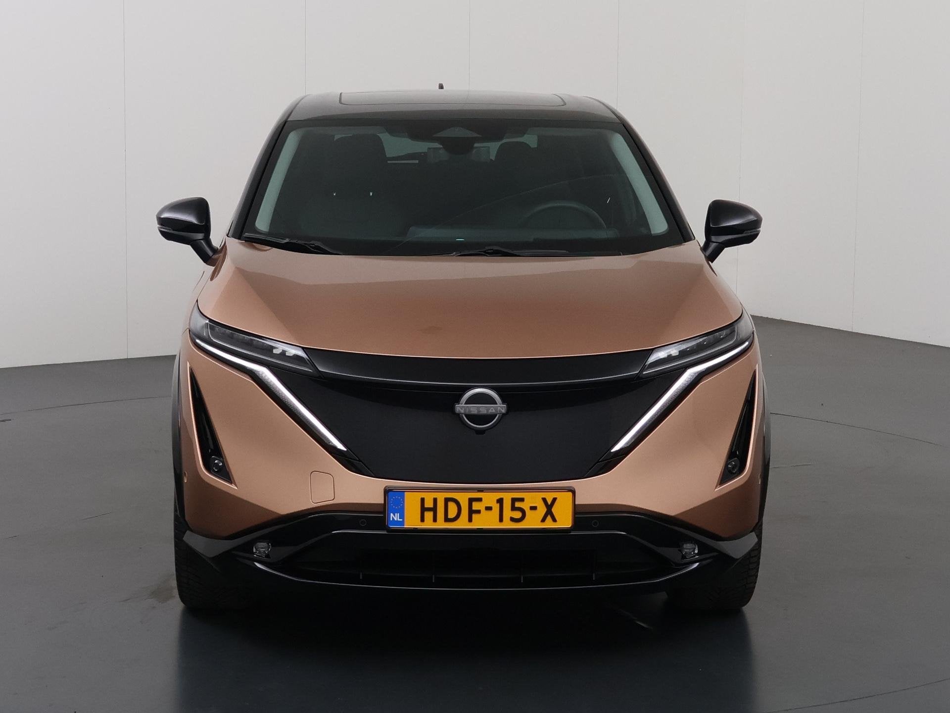 Nissan Ariya Trend Plus 91 kWh | SOH 99% | Trekhaak | Elektr, Auto's, Lichtsensor, Gebruikt, Bruin, Ariya