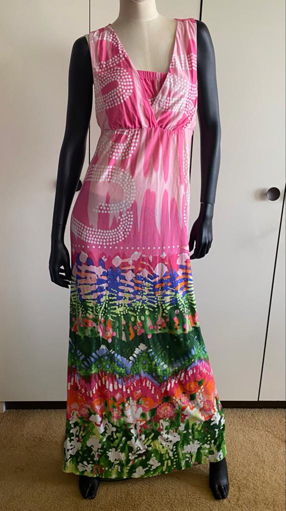 Zomerse Maxi Jurk Rainbow - Maat 40/42, Kleding | Dames, Maat 38/40 (M), Overige kleuren, Nieuw, Ophalen of Verzenden