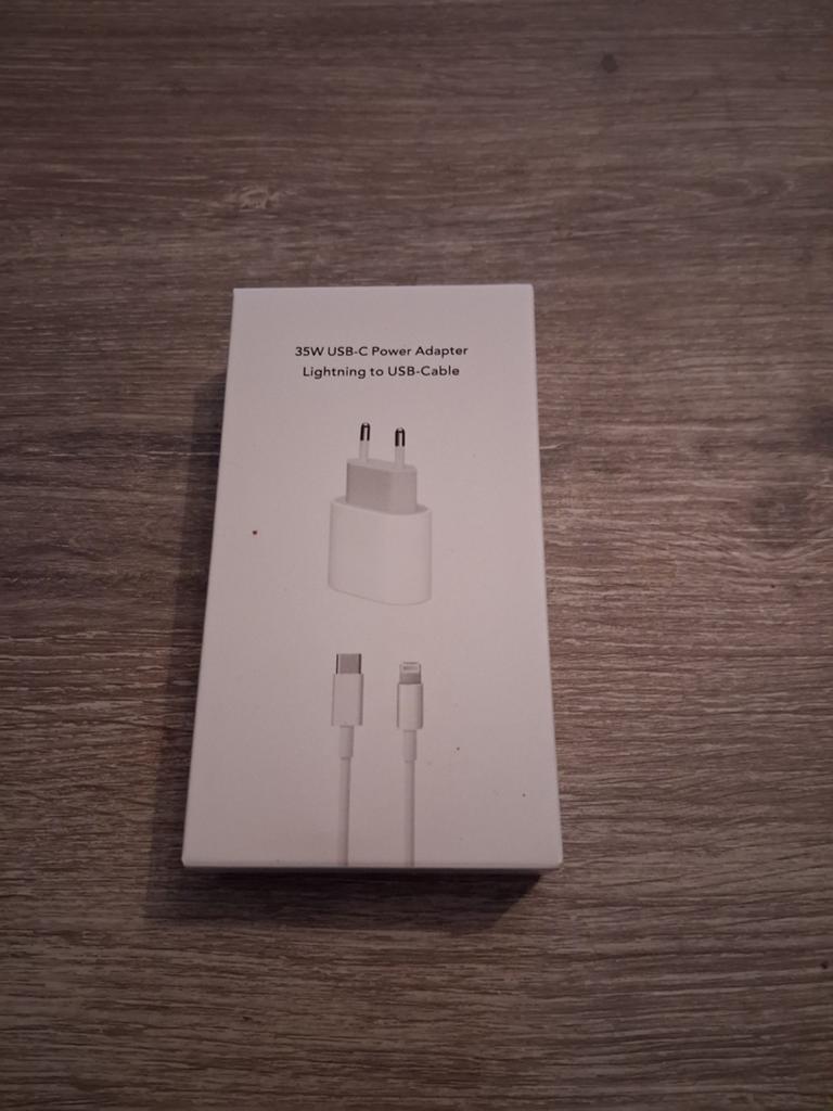 Nieuwe 35W USB-C Power Adapter met Lightning naar USB-Kabel, Ophalen of Verzenden, Nieuw, Apple iPhone