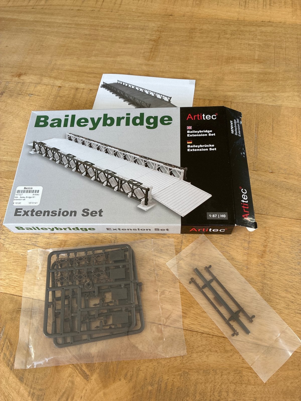 Artitec 1870141 Baileybridge Extension Set 1:87 | HO, Hobby en Vrije tijd, Ophalen, Nieuw, Brug, Tunnel of Gebouw, Overige merken