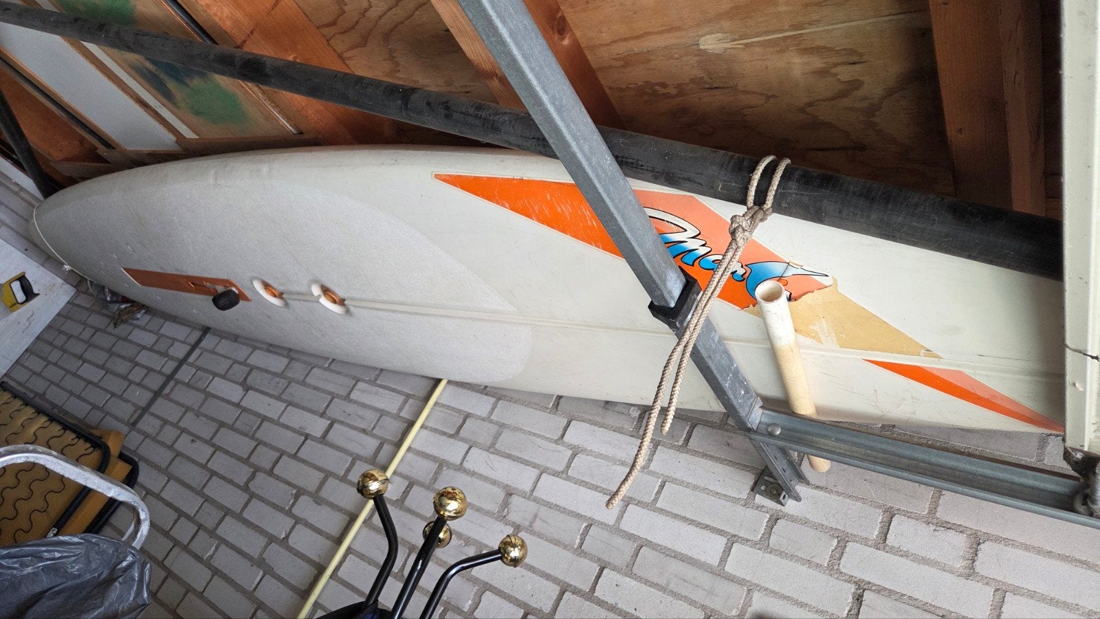 Windsurfplanken, 250 tot 300 cm, Gebruikt, Met vin(nen), Plank