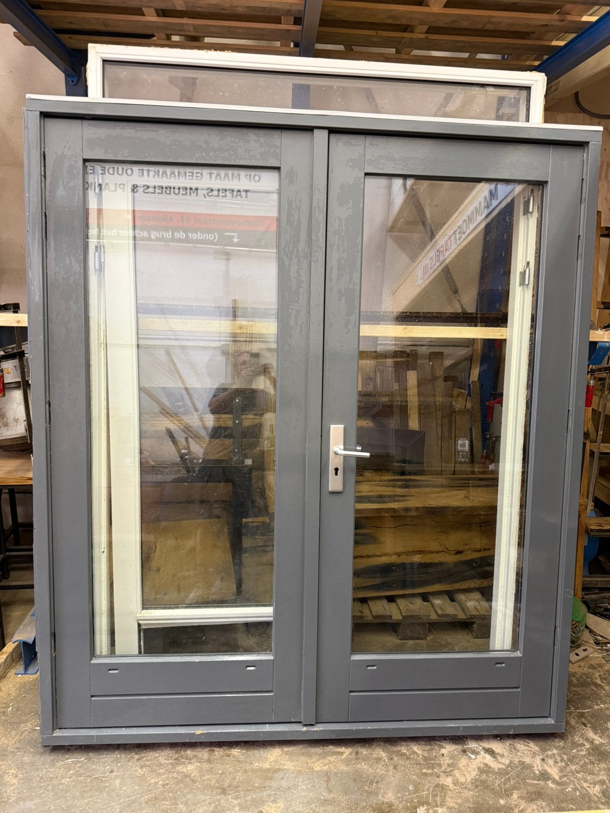 Openslaande deuren met kozijn, Ophalen, Glas, 120 cm of meer, 215 cm of meer