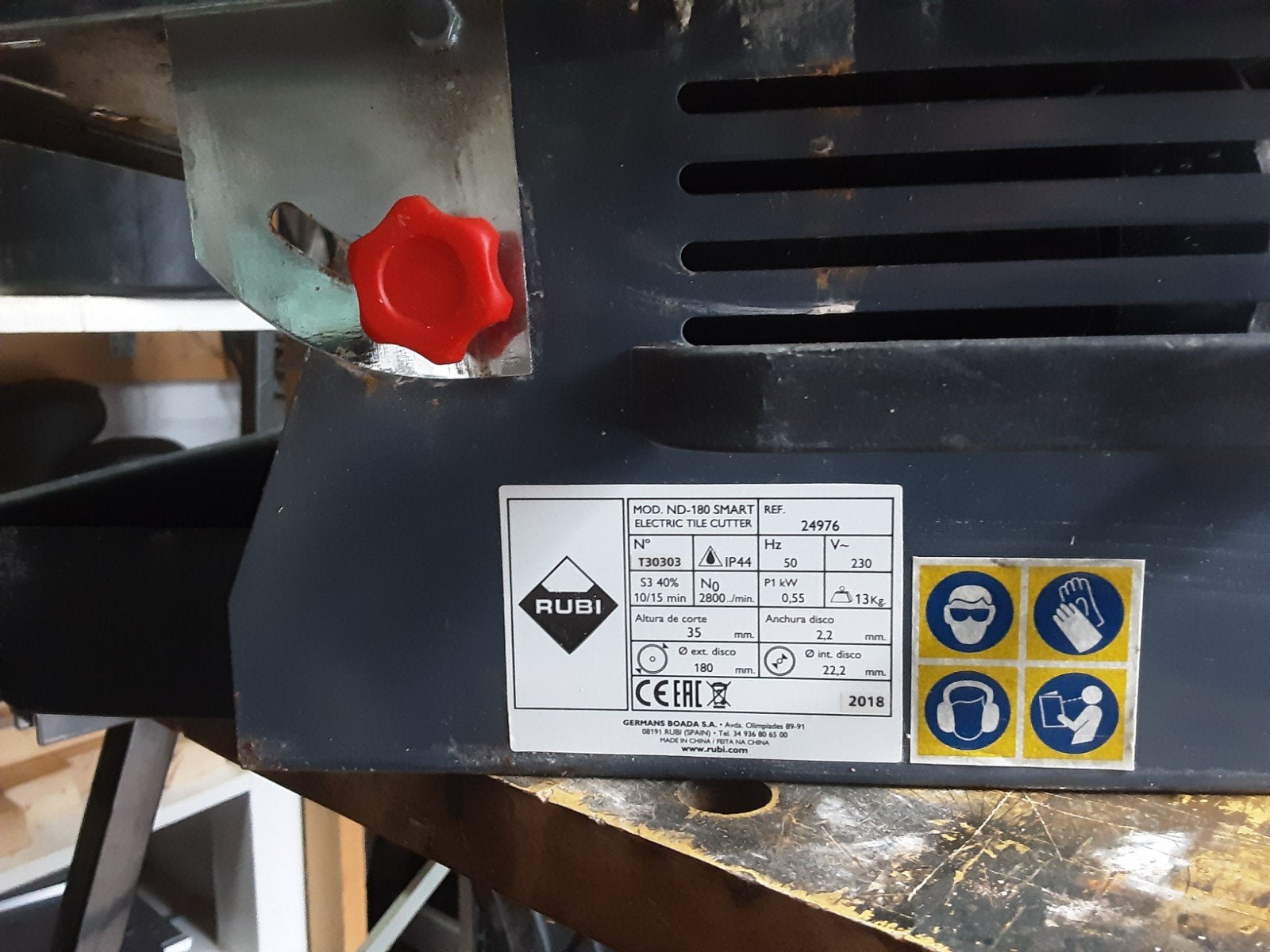 tegelzaagmachine rubi, Ophalen, Gebruikt, Overige typen, 600 tot 1200 watt