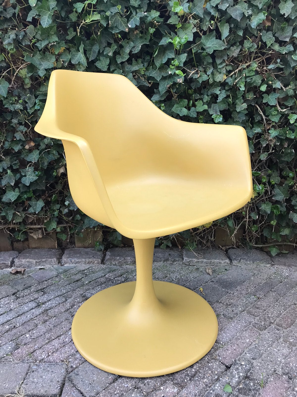 Knoll Household Hardware polyester tuinstoel stoel geel, Ophalen, Zo goed als nieuw, Kunststof