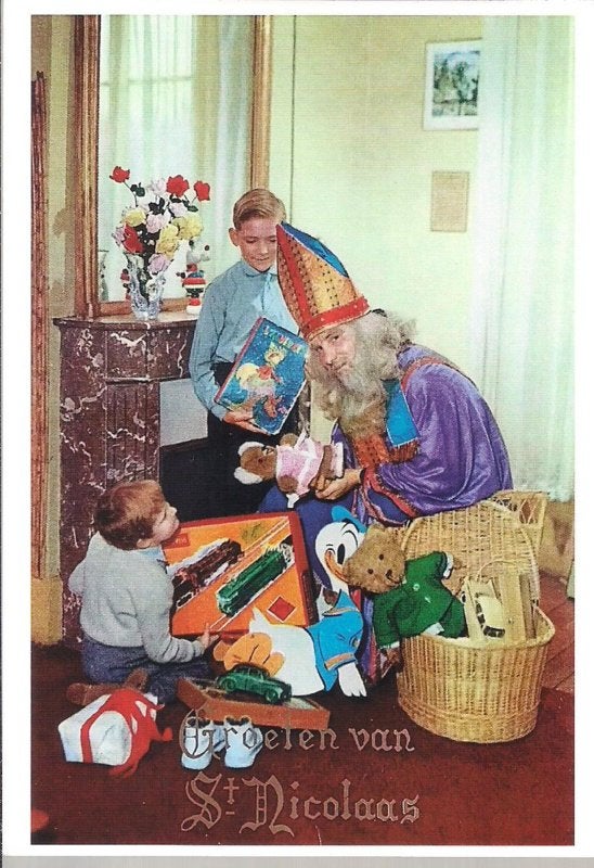 Cadeautjes van de Sint prentbriefkaart [1C1854], Ophalen of Verzenden, 1980 tot heden, Ongelopen