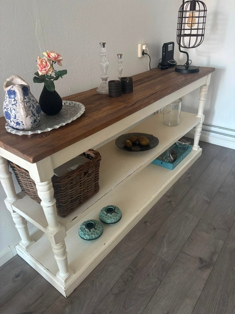 Sidetabel, Huis en Inrichting, Tafels | Sidetables, Gebruikt, Ophalen of Verzenden, Landelijk, 150 tot 200 cm