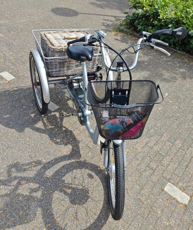 3-wieler e-bike lage instap transport balans seniorenfiets, Overige merken, Ophalen of Verzenden, Zo goed als nieuw, 51 tot 55 cm