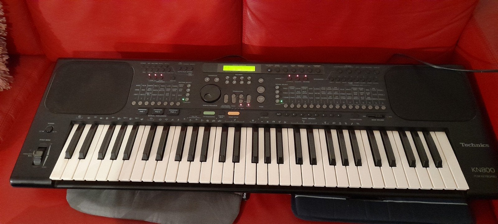 Technics keyboard model KN-800  met adapter, Ophalen, Midi-aansluiting, Technics, 61 toetsen